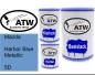 Preview: Mazda, Harbor Blue Metallic, 5D: 500ml Lackdose + 500ml Klarlack + 250ml Härter - Set, von ATW Autoteile West.